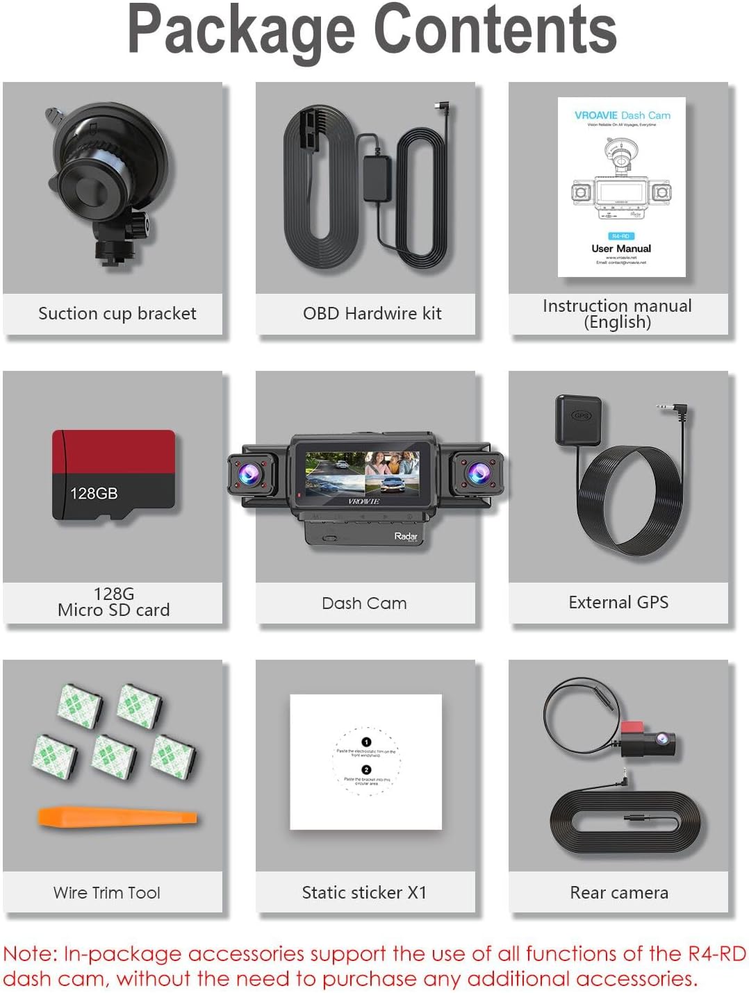 R4-RD Dash cam